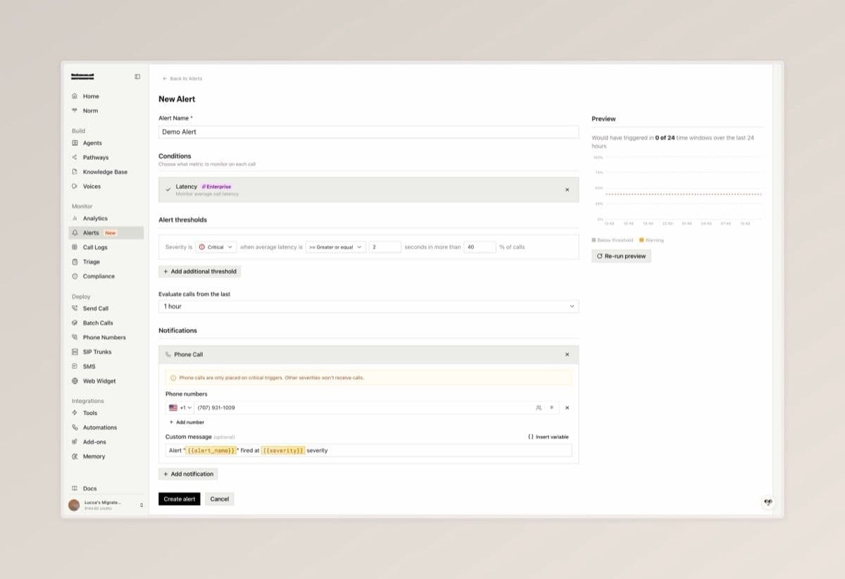 Alerts — screenshot 1